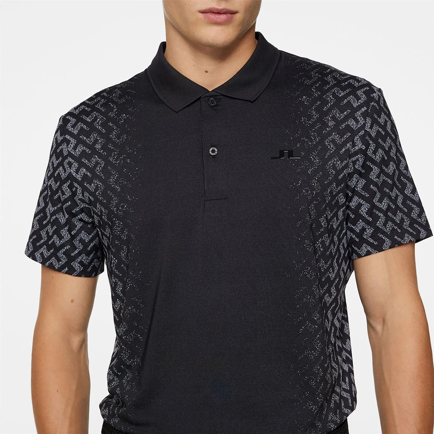 Kalle Regular Fit Gradual Jacquard Polo White - AW24
